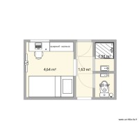 Chambre et salle de bain