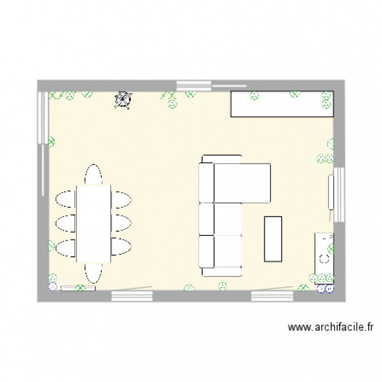 salon. Plan de 0 pièce et 0 m2