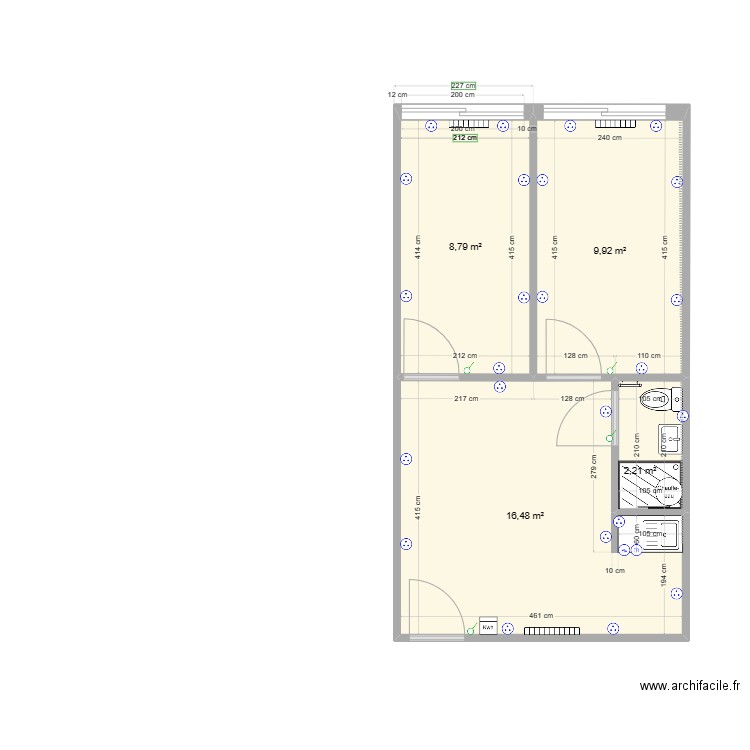 bureaux Bat C. Plan de 0 pièce et 0 m2