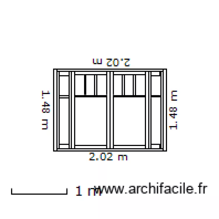 Fenêtre salle à manger. Plan de Fenêtre salle à manger. Plan de