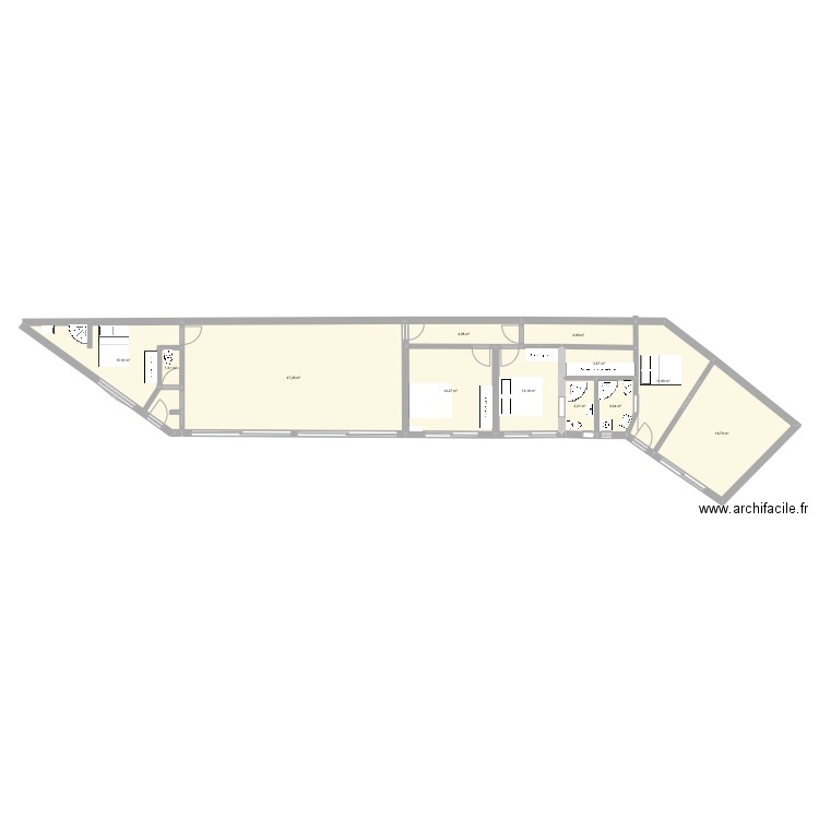 Plan avec cible prévue mais non réalisée. Plan de 0 pièce et 0 m2