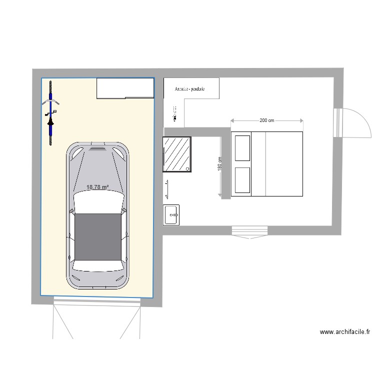 chambre extension. Plan de 0 pièce et 0 m2