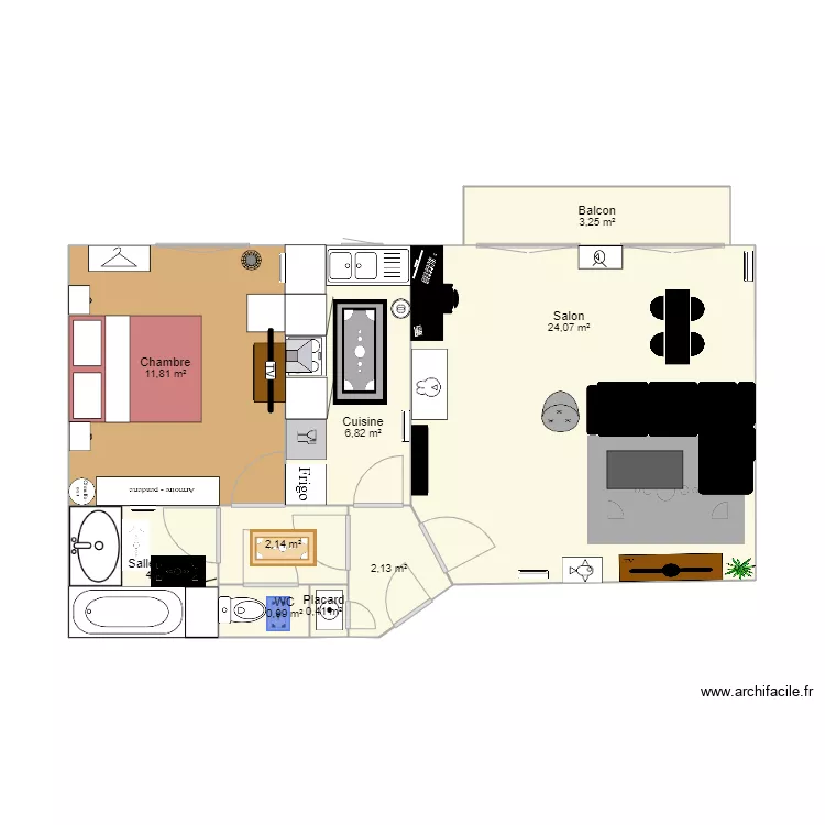 Salon Saint Cyr. Plan de 