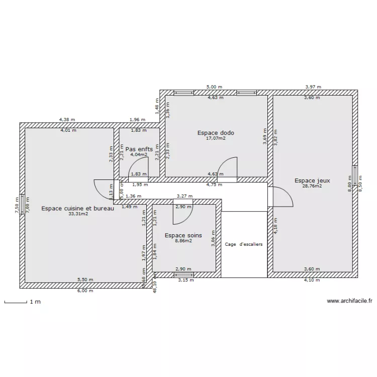 Plan étage 1. Plan de Plan étage 1. Plan de