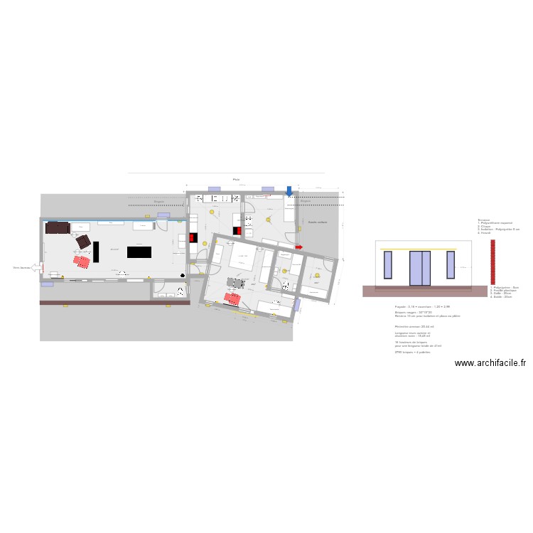 Plan travaux. Plan de 0 pièce et 0 m2