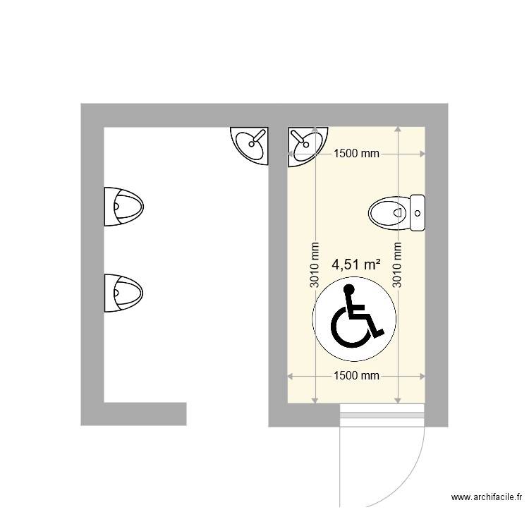 WC PUBLICS BRELIDY. Plan de 0 pièce et 0 m2