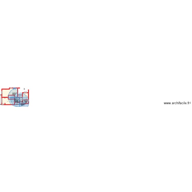 BI . Plan de 27 pièces et 371 m2