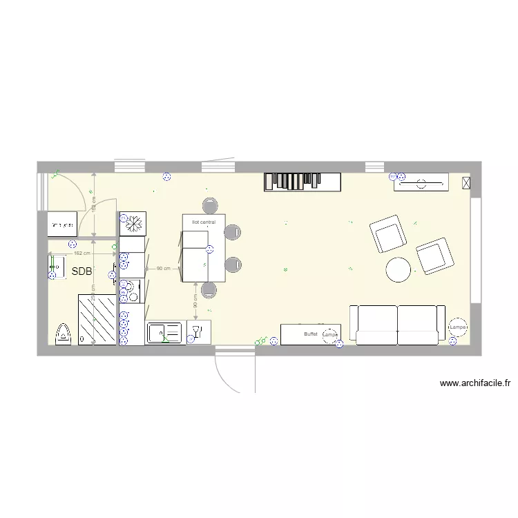 garage Ch&eacute;loup 2. Plan de 