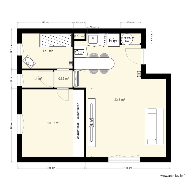 extension maison. Plan de 0 pièce et 0 m2