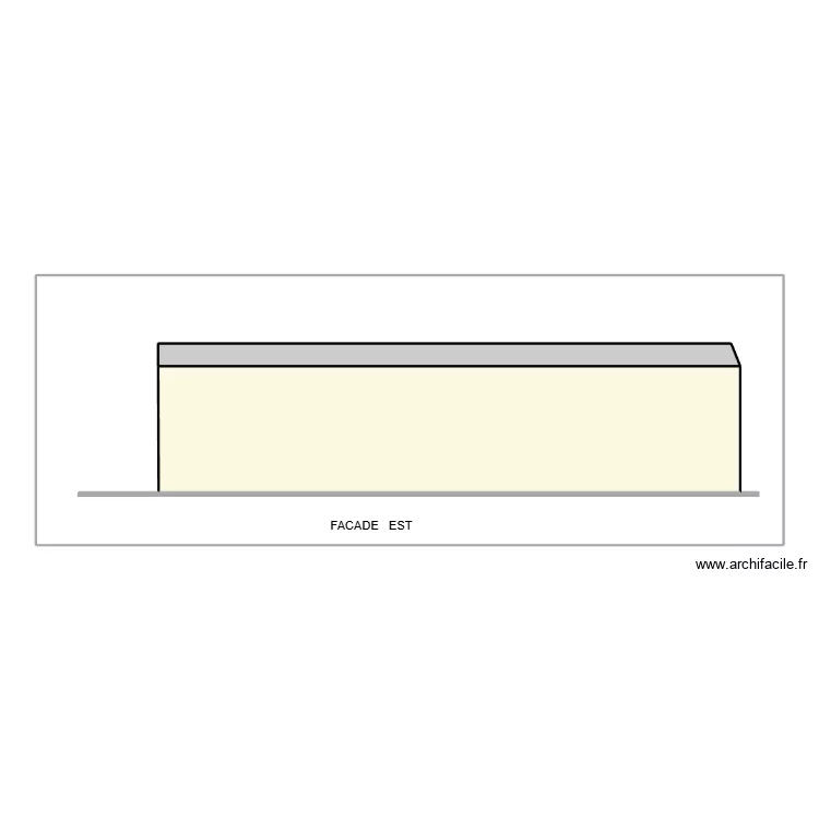 Fa&ccedil;ade Est. Plan de 