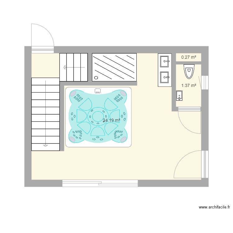 Wellness v1. Plan de 0 pièce et 0 m2