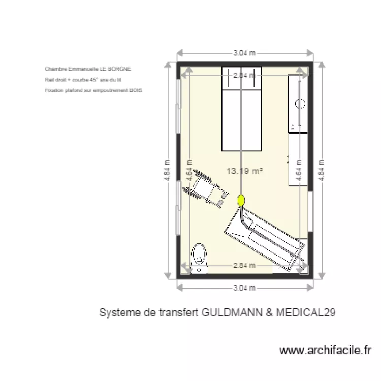  E  LE BORGNE. Plan de 