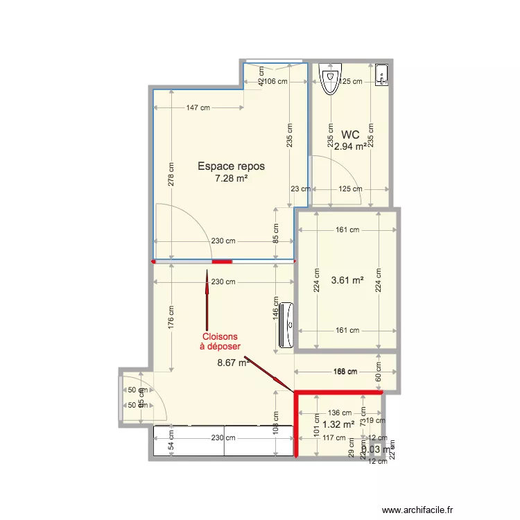 GEBENANT Existant. Plan de GEBENANT Existant. Plan de