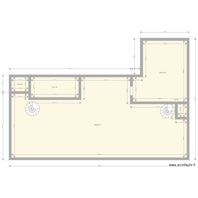 LG ABOUKIR. Plan de 4 pièces et 151 m2