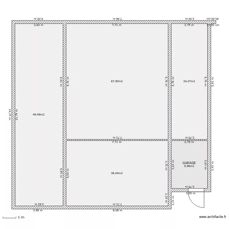 extension et r&eacute;novation. Plan de 