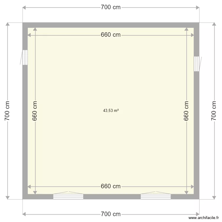 VALETTE &eacute;tage. Plan de 