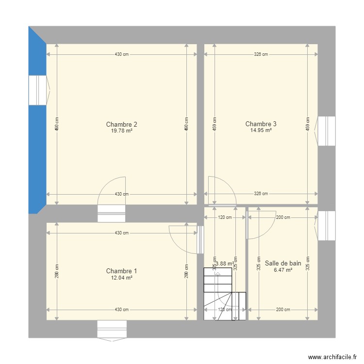 Brie étage. Plan de 0 pièce et 0 m2