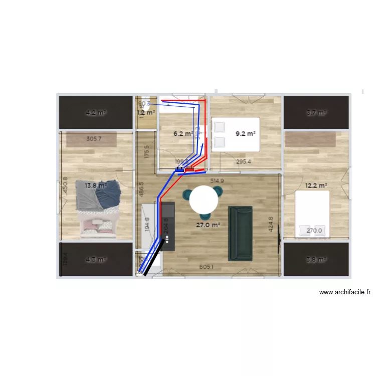 PLAN LOG ETAGE PLOMBERIE. Plan de 