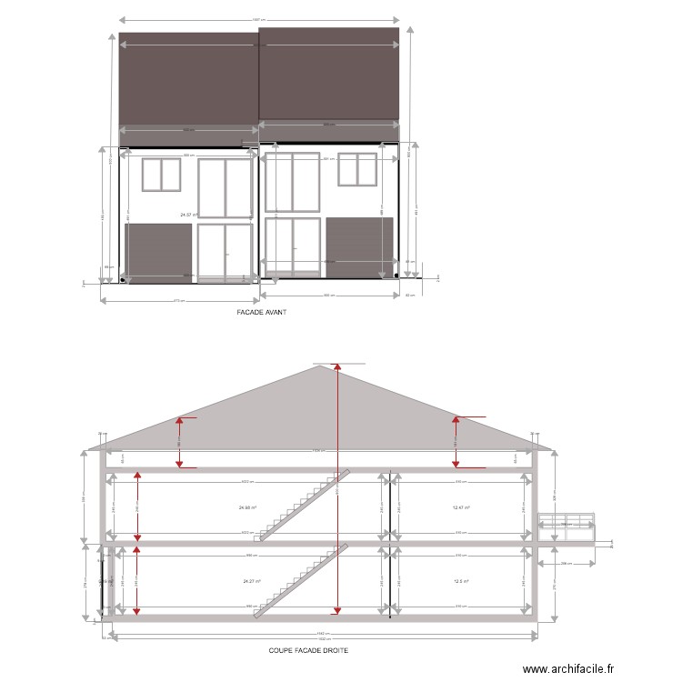 COUPE HESERANGE. Plan de 0 pièce et 0 m2