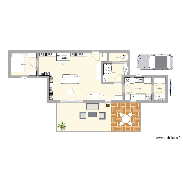 Container 40 feet essai 5. Plan de 0 pièce et 0 m2