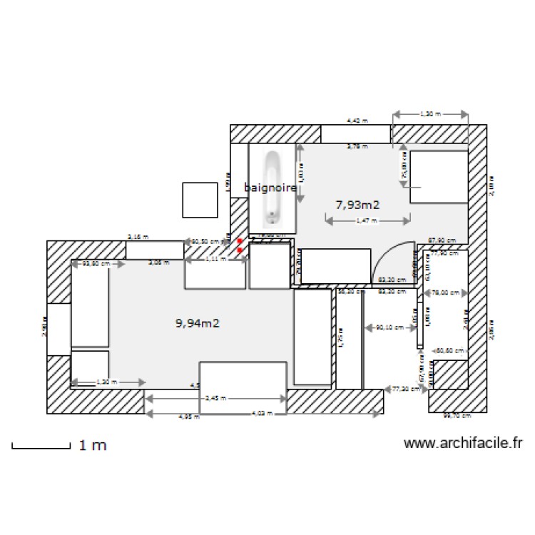 chambre. Plan de 0 pièce et 0 m2