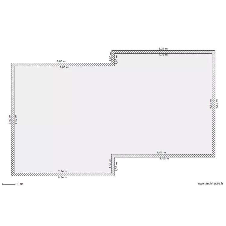 mur ext. Plan de 