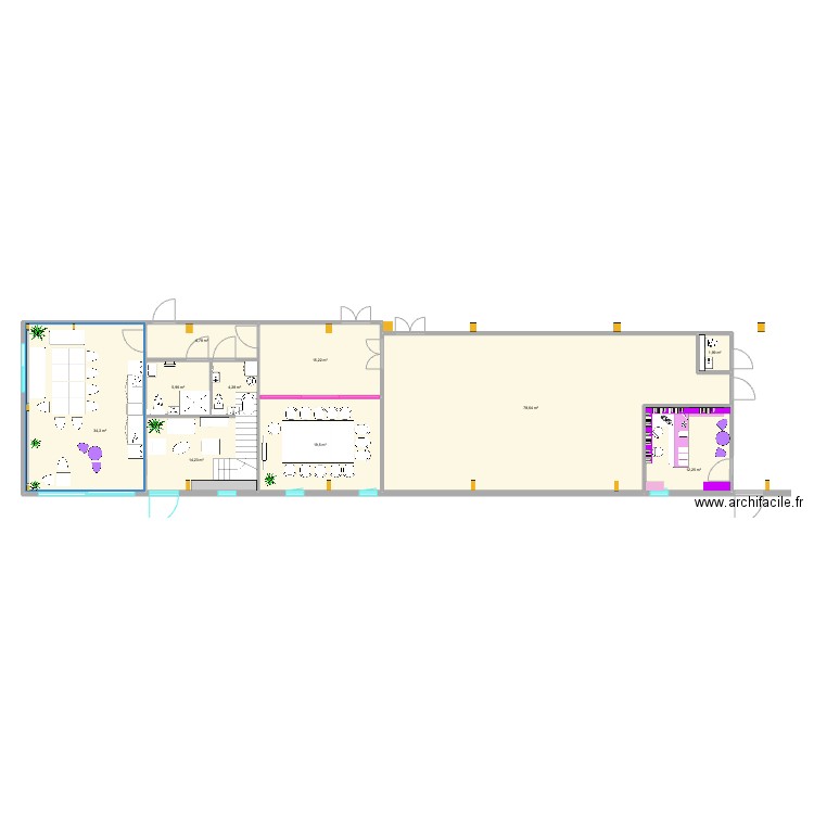 IDZIA RDC V5. Plan de 10 pièces et 193 m2