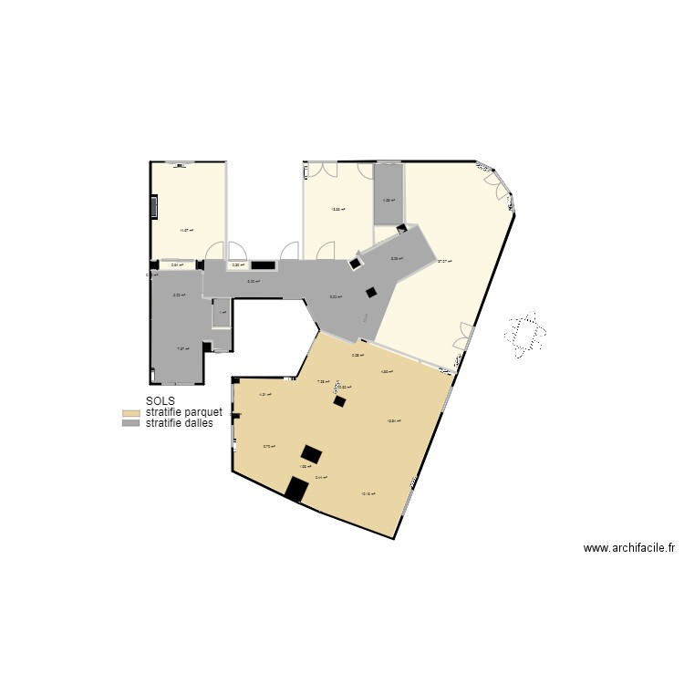 CHARVET apres demolition. Plan de 0 pièce et 0 m2