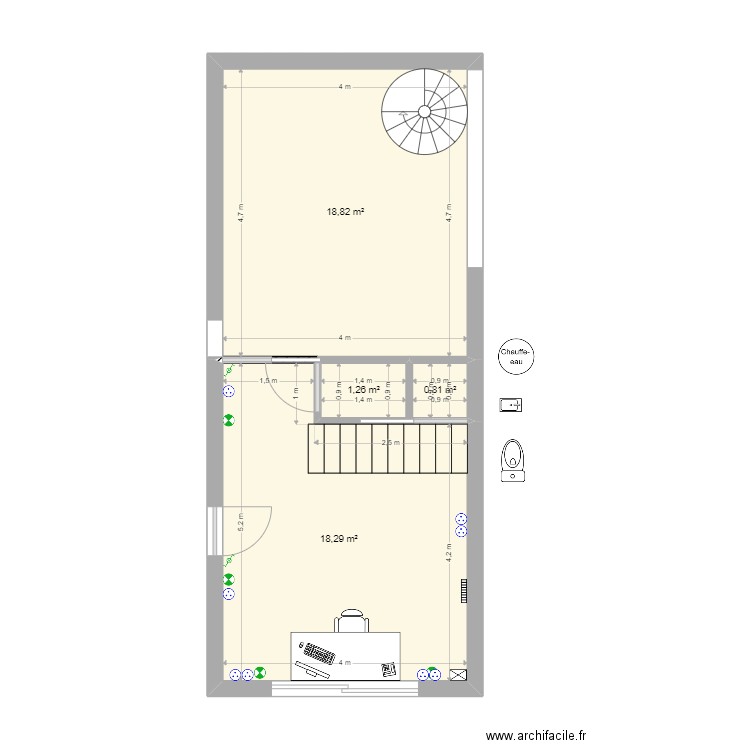 plan bureau dupin. Plan de 0 pièce et 0 m2
