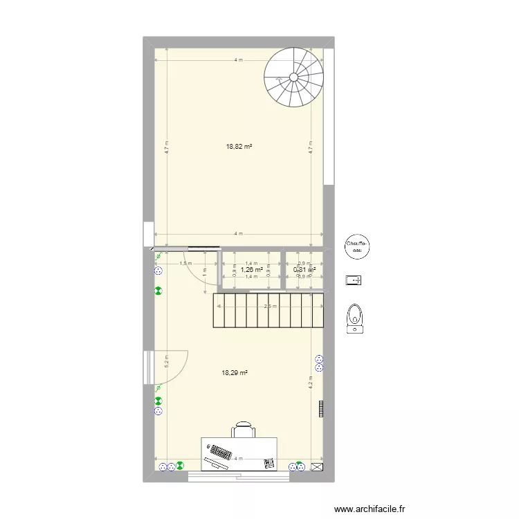 plan bureau dupin. Plan de 