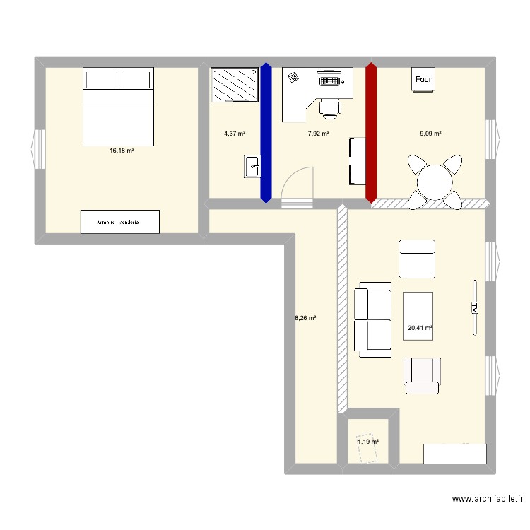 sss. Plan de 0 pièce et 0 m2