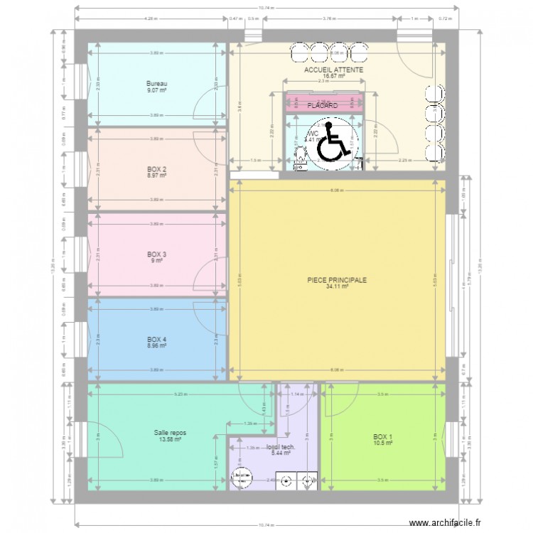 CABINET DE KINESITERAPEUTES 76 TOTES. Plan de 0 pièce et 0 m2