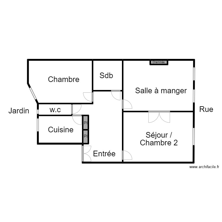 INTER BERTRAND. Plan de 0 pièce et 0 m2