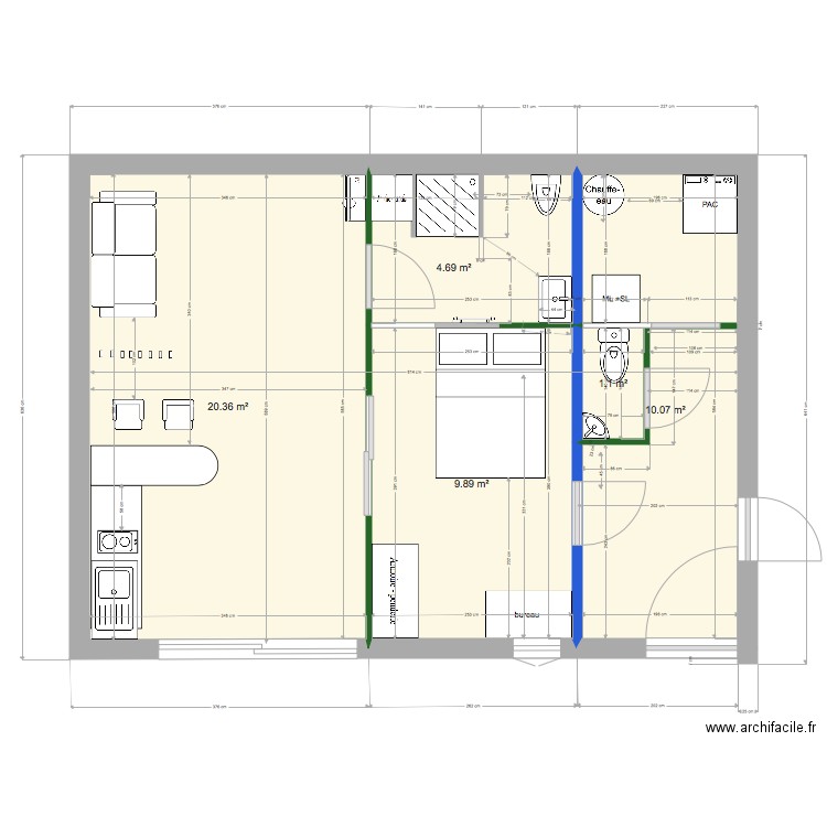 rdc wc sdb. Plan de 0 pièce et 0 m2