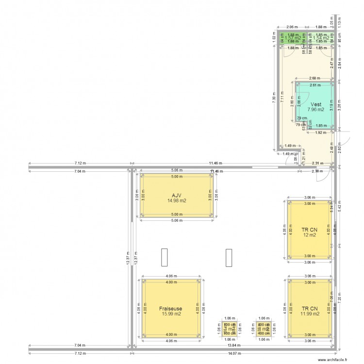vestiair zone tradi PAL 44. Plan de 0 pièce et 0 m2