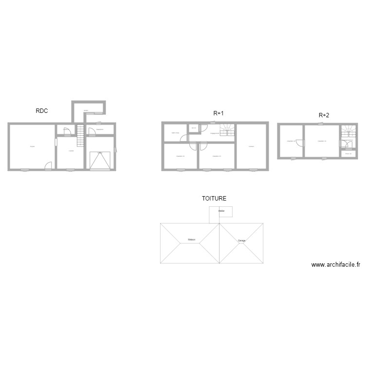 350600854. Plan de 16 pièces et 158 m2