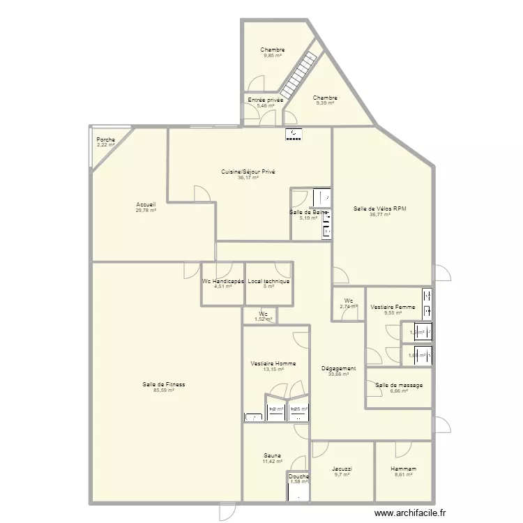 APOLLON VENUS CLUB. Plan de 