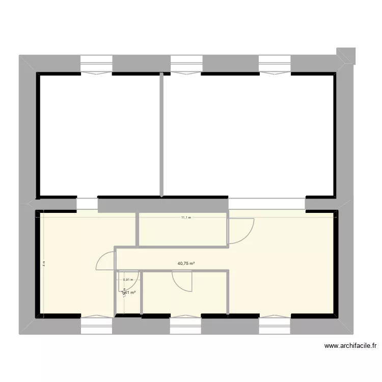 gorn293. Plan de 2  et 46 m²