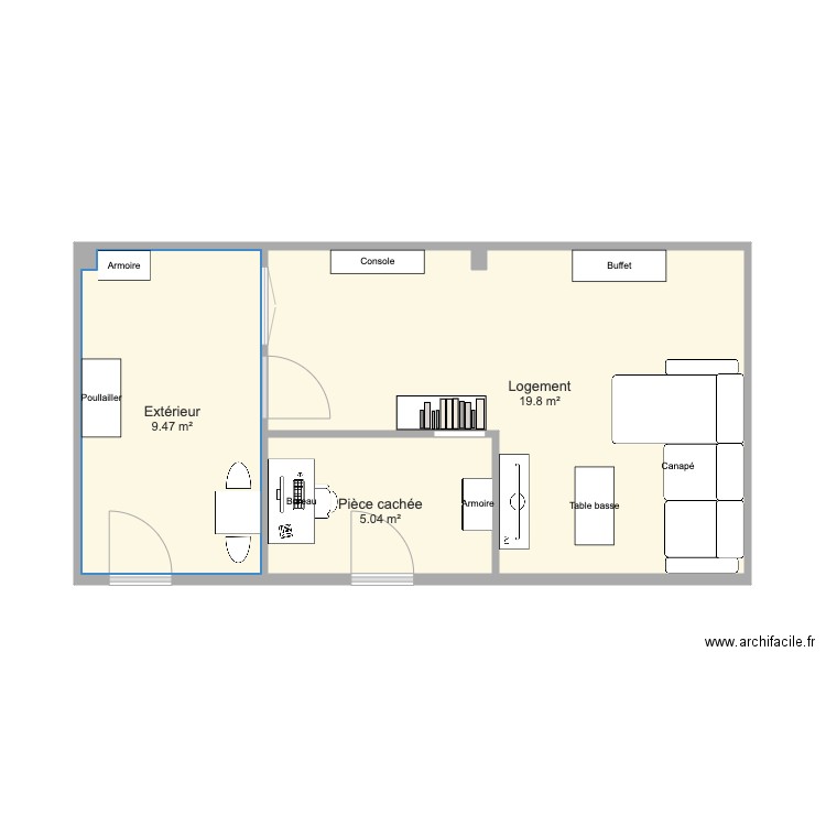 Salles Escape 6. Plan de 0 pièce et 0 m2