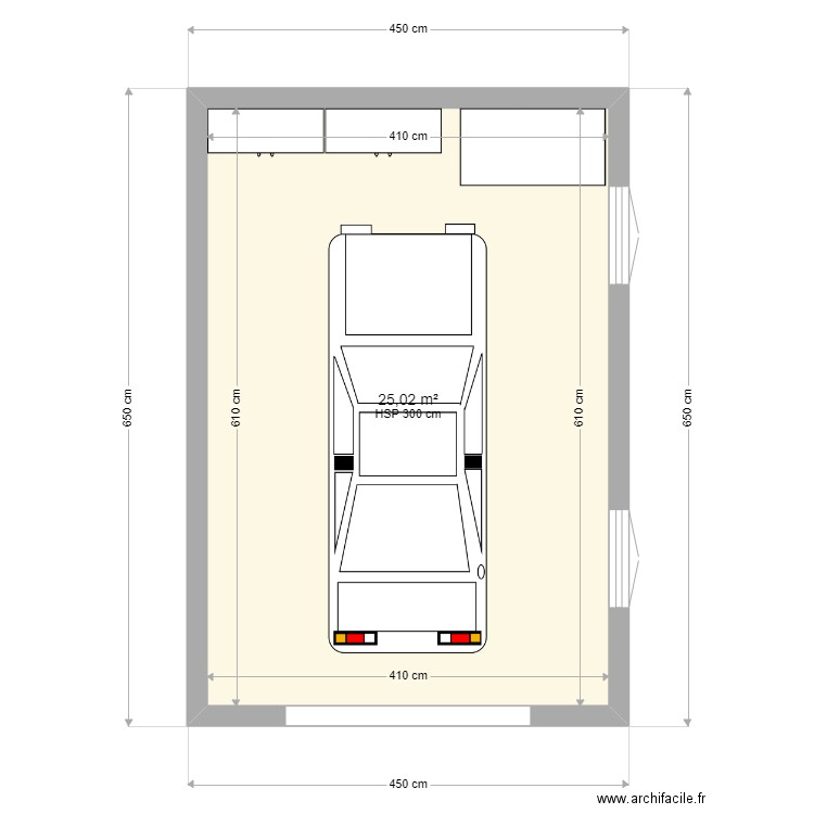 Garage 1 voiture. Plan de 0 pièce et 0 m2