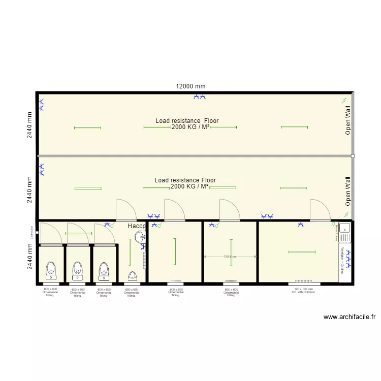 Carrefour Market. Plan de 