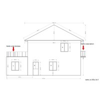 Pouancé - Façade Ouest - Projet