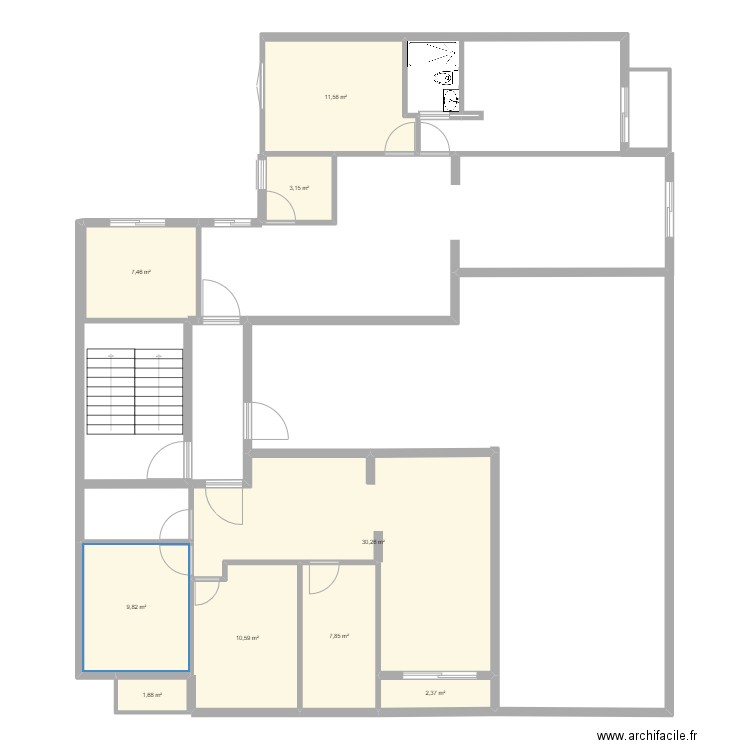2em et 3eme. Plan de 0 pièce et 0 m2