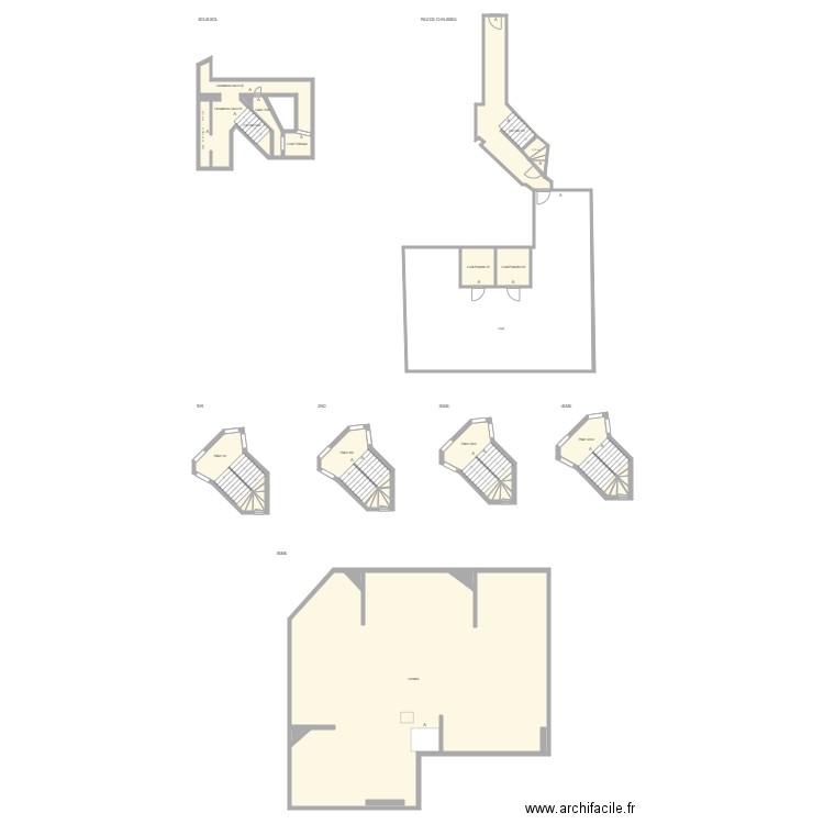 780807664-HOUILLES-SCILESQUATRE-CROQUIS-P. Plan de 19 pièces et 407 m2