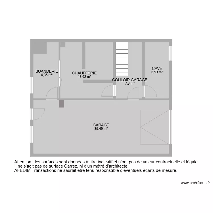 BI 6683 GARAGE. Plan de 