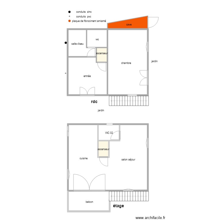 janiére. Plan de 0 pièce et 0 m2