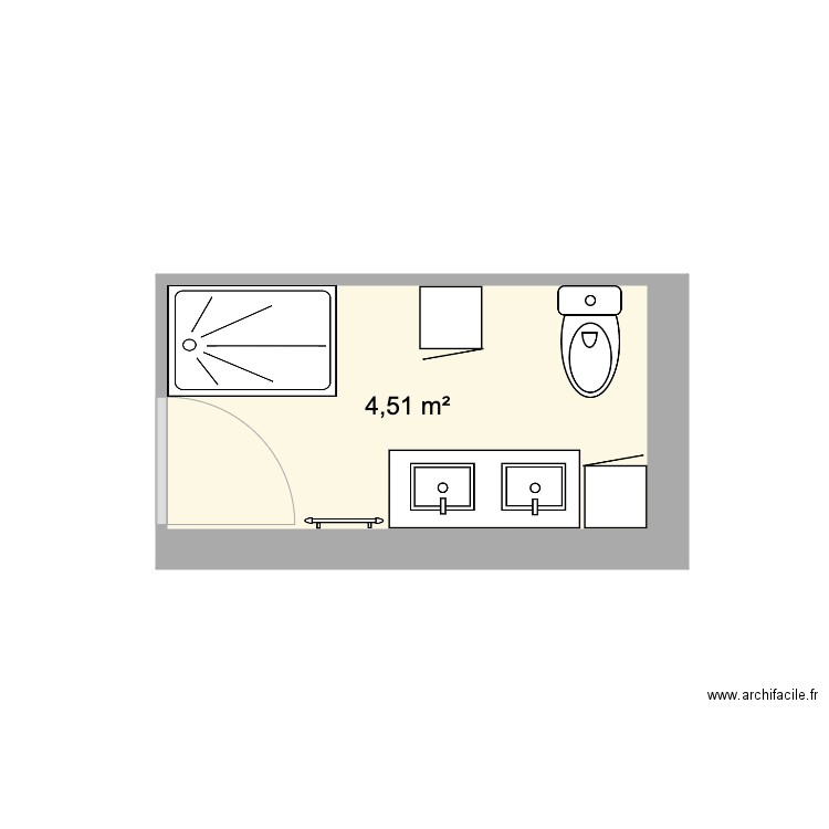 Salle de Bain Cadillac. Plan de 0 pièce et 0 m2