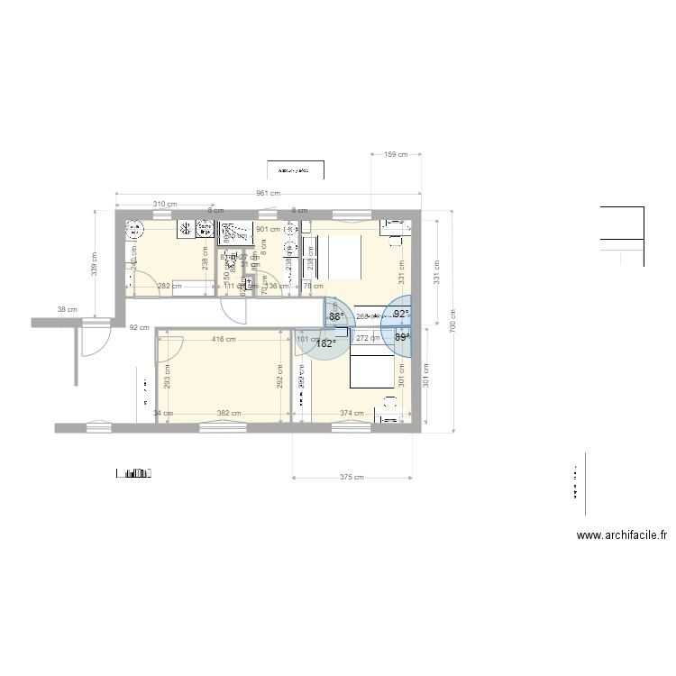 Guillaume Salon1. Plan de 4 pièces et 47 m2