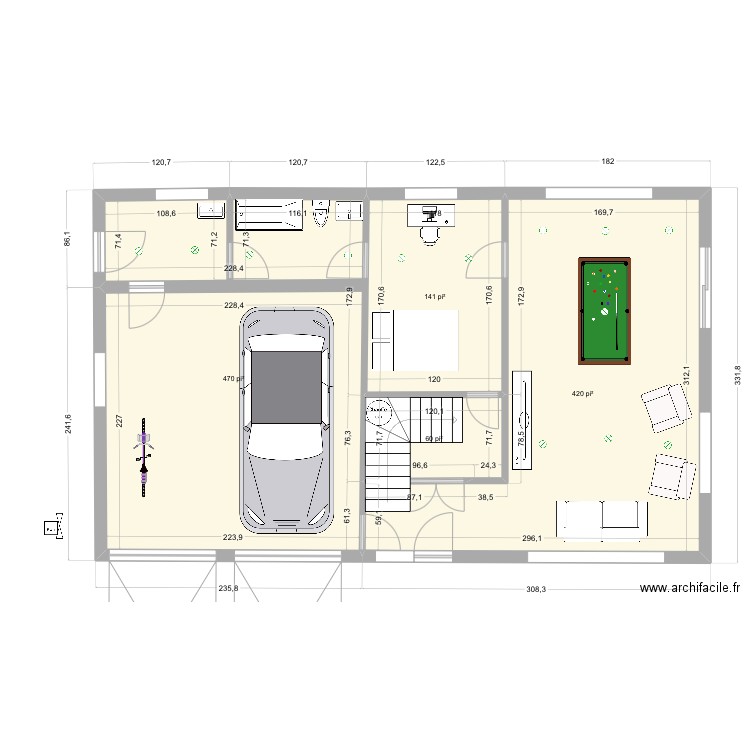 18Jardins nouveau. Plan de 4 pièces et 101 m2
