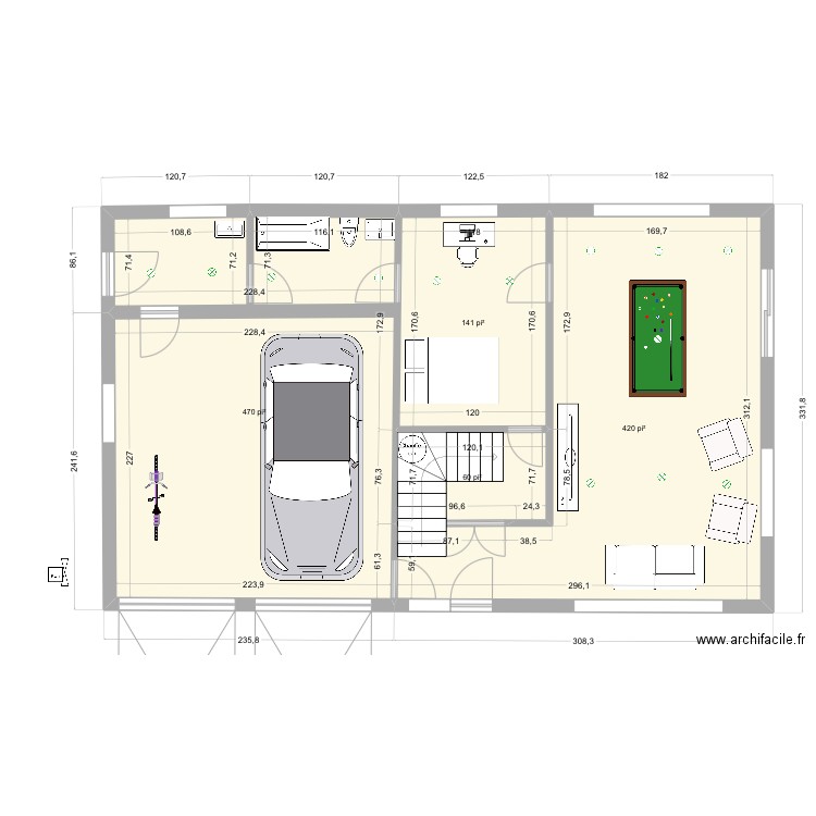 18Jardins nouveau. Plan de 4 pièces et 111 m2